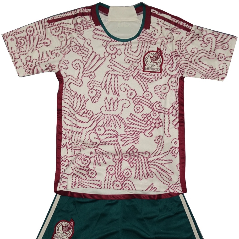 Mexico away uniforms 2022 kids' sets